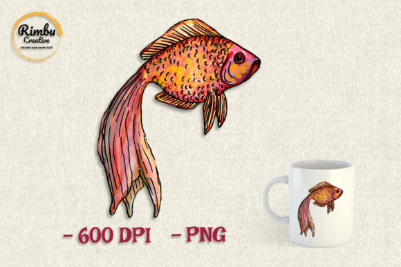 Clipart Watercolor Animal of Fish: Artistic Assets for Creative Projects