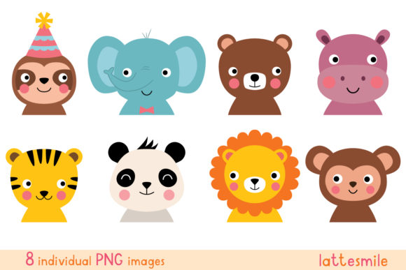 Instant Charm: Using Cute Animal Faces Clipart in Your Projects