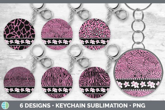 Pink Animal Print Keychain Bundle: Unleash Your Creative Flow
