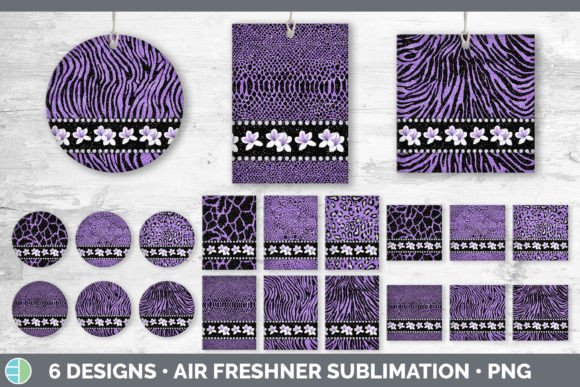 Purple Animal Print Air Freshener | Flow