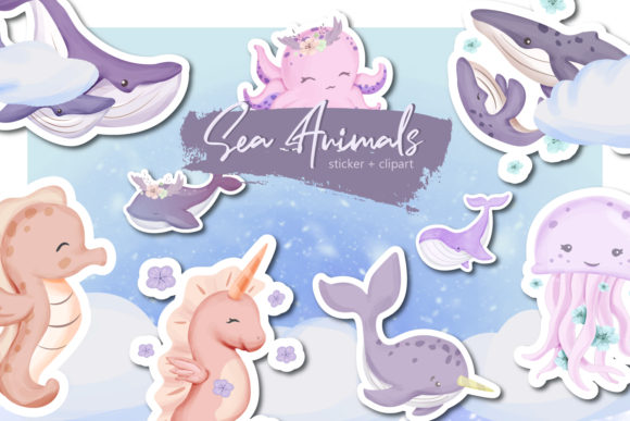 Sea Animal Collection Set: A Playful Design Asset for Modern Projects
