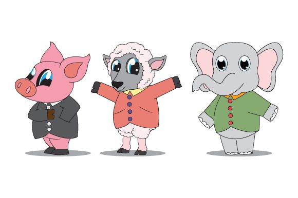 Unleashing Playful Branding with Funny Animal Cartoon Illustration