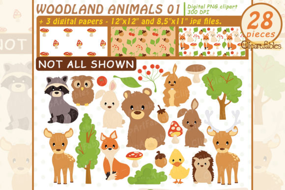 Woodland Animals Clipart: Bringing a Cozy, Whimsical Vibe to Your Projects